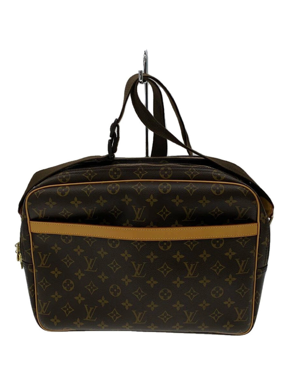 Louis Vuitton Reporter Monogram Canvas Brown Shoulder Bag All over